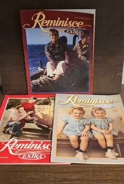 Vintage REMINISCE  Extra Magazine Lot 3 February 2000 November 2008 March 2009